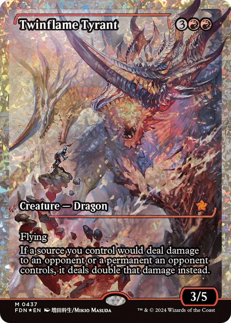 Twinflame Tyrant (Fracture Foil) [Foundations] | Deep Dive Games St. Marys