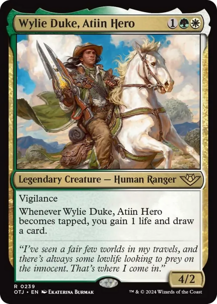 Wylie Duke, Atiin Hero [Outlaws of Thunder Junction] | Deep Dive Games St. Marys