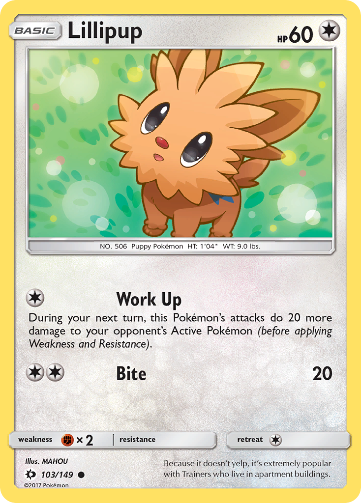 Lillipup (103/149) [Sun & Moon: Base Set] | Deep Dive Games St. Marys