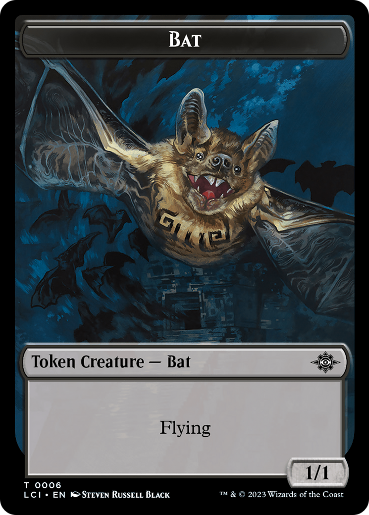 Bat Token [The Lost Caverns of Ixalan Tokens] | Deep Dive Games St. Marys