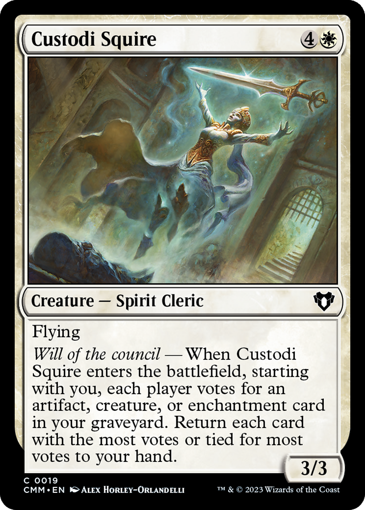 Custodi Squire [Commander Masters] | Deep Dive Games St. Marys