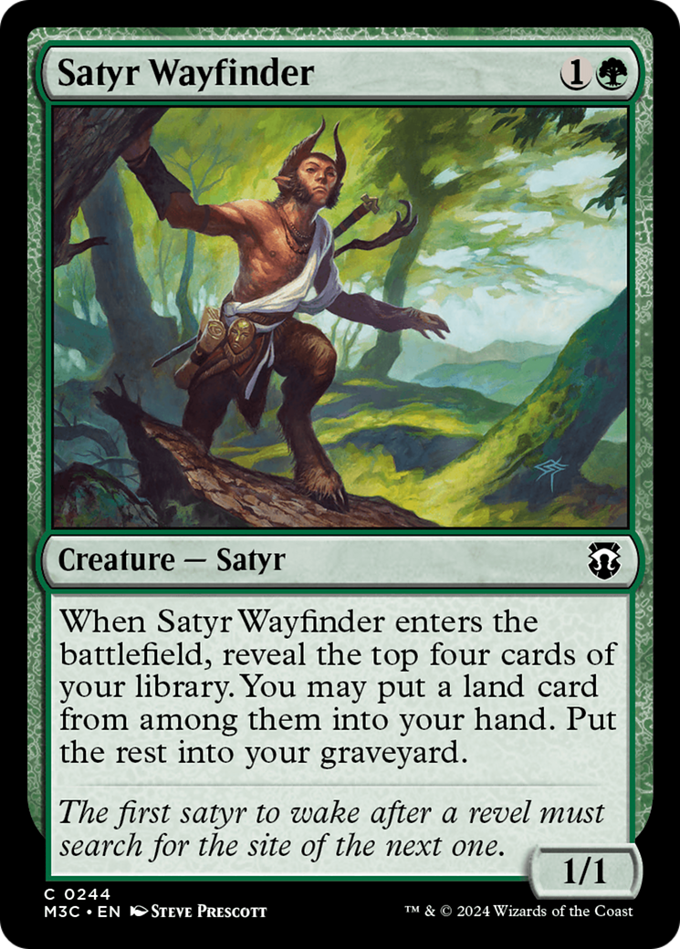 Satyr Wayfinder (Ripple Foil) [Modern Horizons 3 Commander] | Deep Dive Games St. Marys