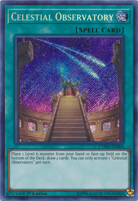 Celestial Observatory [CYHO-EN064] Secret Rare | Deep Dive Games St. Marys