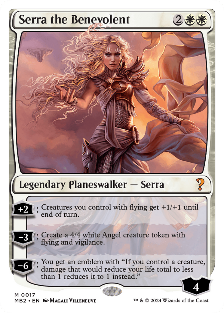 Serra the Benevolent (White Border) [Mystery Booster 2] | Deep Dive Games St. Marys