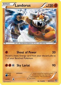 Landorus (58/111) (Theme Deck Exclusive) [XY: Furious Fists] | Deep Dive Games St. Marys