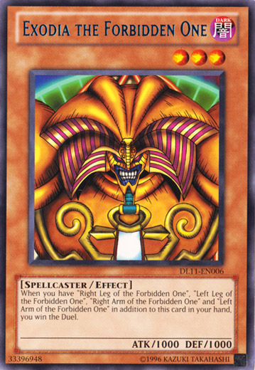 Exodia the Forbidden One (Blue) [DL11-EN006] Rare | Deep Dive Games St. Marys