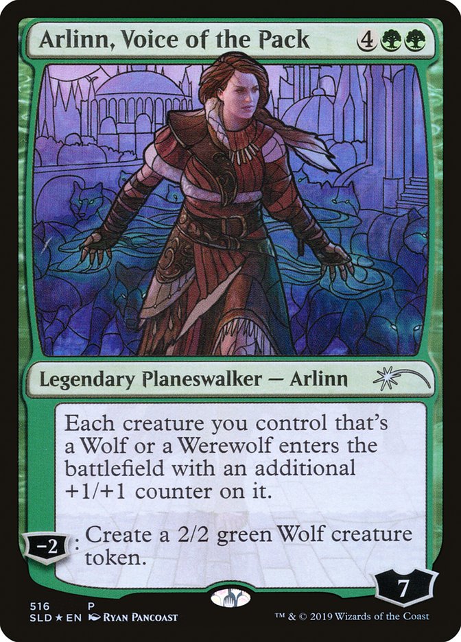 Arlinn, Voice of the Pack (Stained Glass) [Secret Lair Drop Promos] | Deep Dive Games St. Marys