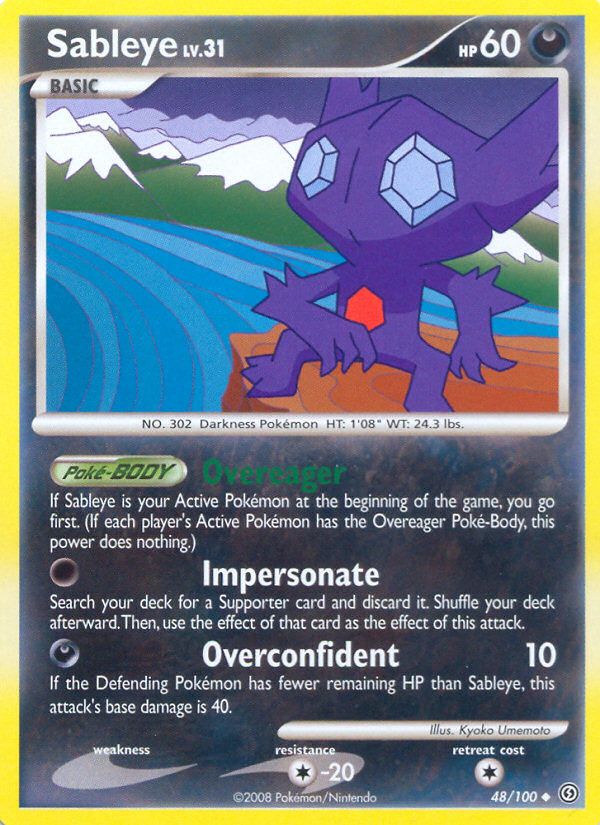 Sableye (48/100) [Diamond & Pearl: Stormfront] | Deep Dive Games St. Marys