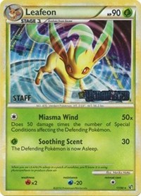 Leafeon (17/90) (Prerelease Promo) [Staff] [Nintendo: Black Star Promos] | Deep Dive Games St. Marys