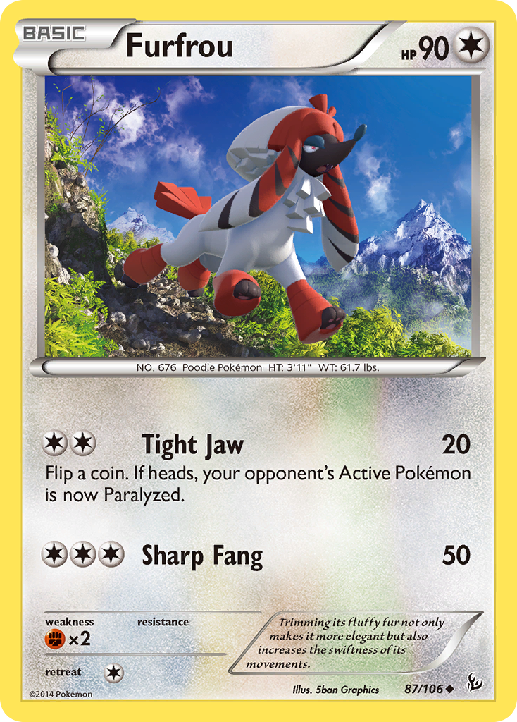 Furfrou (87/106) [XY: Flashfire] | Deep Dive Games St. Marys