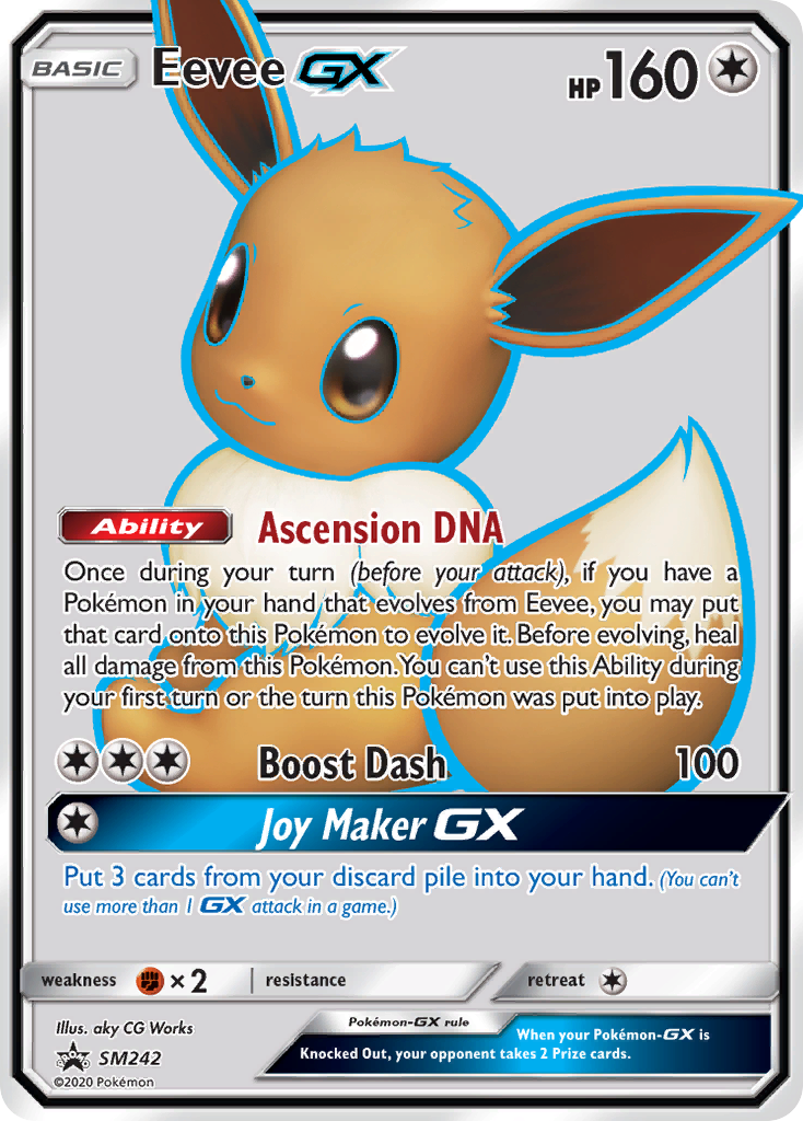 Eevee GX (SM242) [Sun & Moon: Black Star Promos] | Deep Dive Games St. Marys