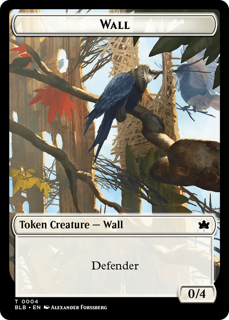 Wall Token [Bloomburrow Tokens] | Deep Dive Games St. Marys