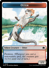 Otter // Thornplate Intimidator Double-Sided Token [Bloomburrow Tokens] | Deep Dive Games St. Marys