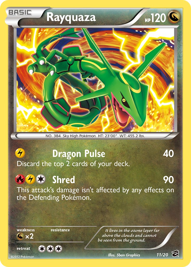 Rayquaza (11/20) (Blister Exclusive) [Black & White: Dragon Vault] | Deep Dive Games St. Marys