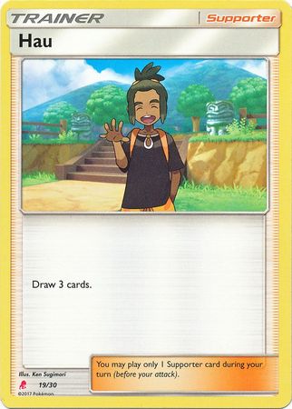 Hau (19/30) [Sun & Moon: Trainer Kit - Lycanroc] | Deep Dive Games St. Marys