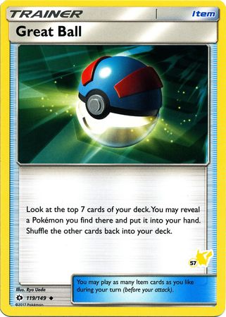 Great Ball (119/149) (Pikachu Stamp #57) [Battle Academy 2020] | Deep Dive Games St. Marys