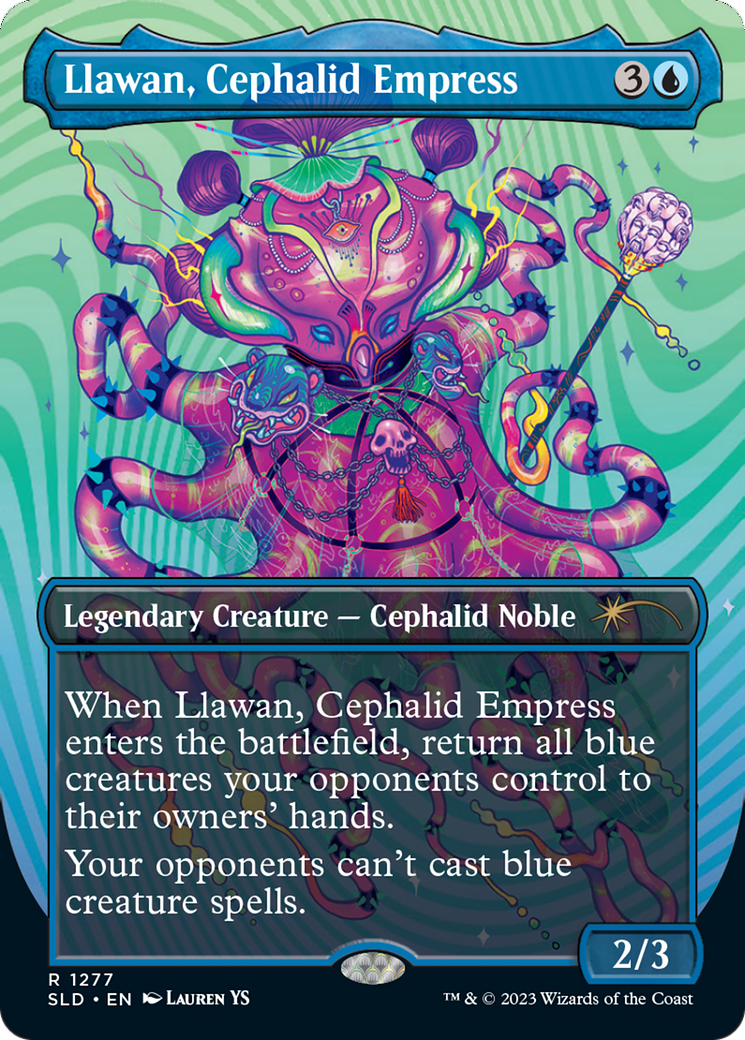 Llawan, Cephalid Empress (Borderless) [Secret Lair Drop Series] | Deep Dive Games St. Marys