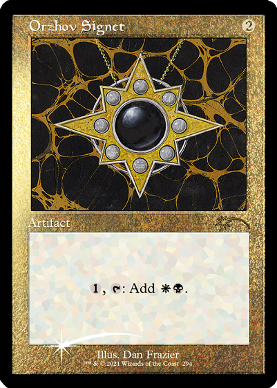 Orzhov Signet (Retro) (Foil Etched) [Secret Lair Drop Series] | Deep Dive Games St. Marys