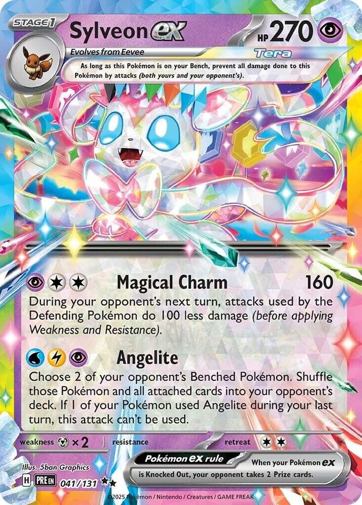 Sylveon ex (041/131) [Scarlet & Violet: Prismatic Evolutions] | Deep Dive Games St. Marys