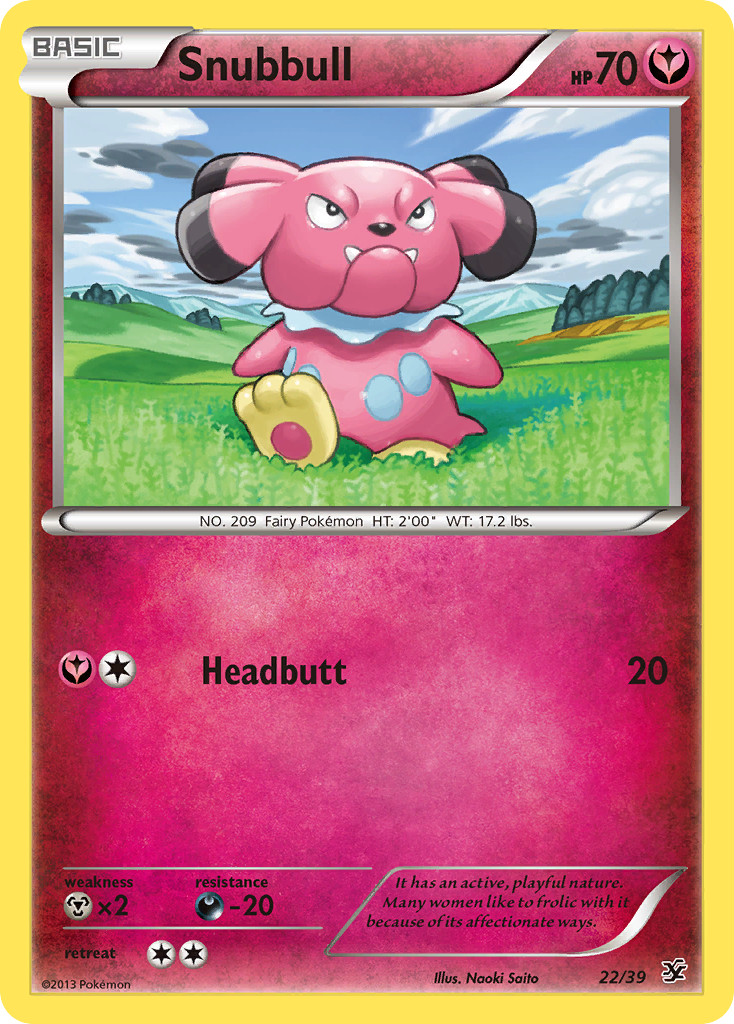 Snubbull (22/39) [XY: Kalos Starter Set] | Deep Dive Games St. Marys