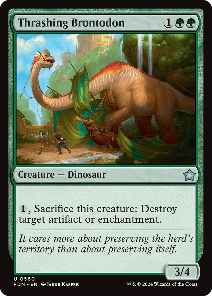 Thrashing Brontodon [Foundations] | Deep Dive Games St. Marys