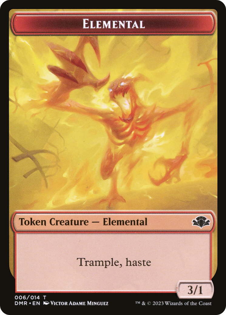 Elemental Token [Dominaria Remastered Tokens] | Deep Dive Games St. Marys