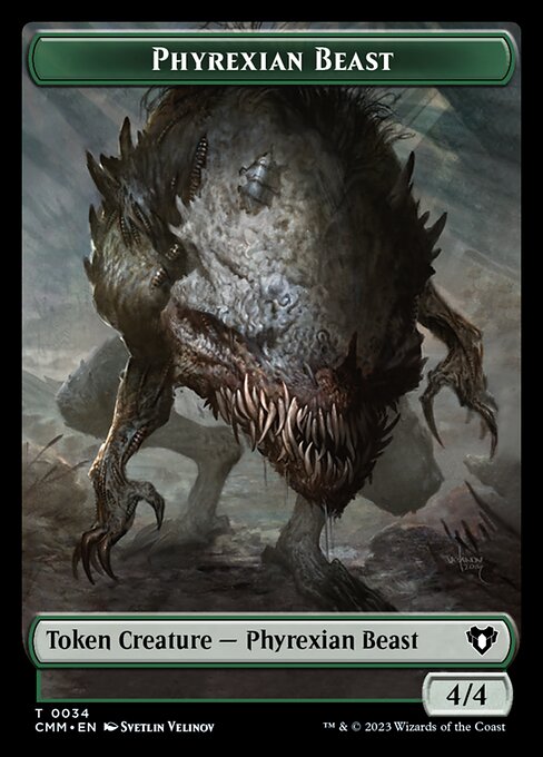 Eldrazi Scion // Phyrexian Beast Double-Sided Token [Commander Masters Tokens] | Deep Dive Games St. Marys