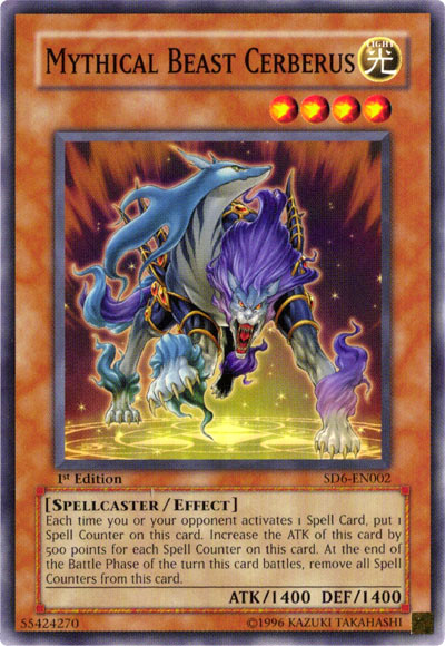 Mythical Beast Cerberus [SD6-EN002] Common | Deep Dive Games St. Marys