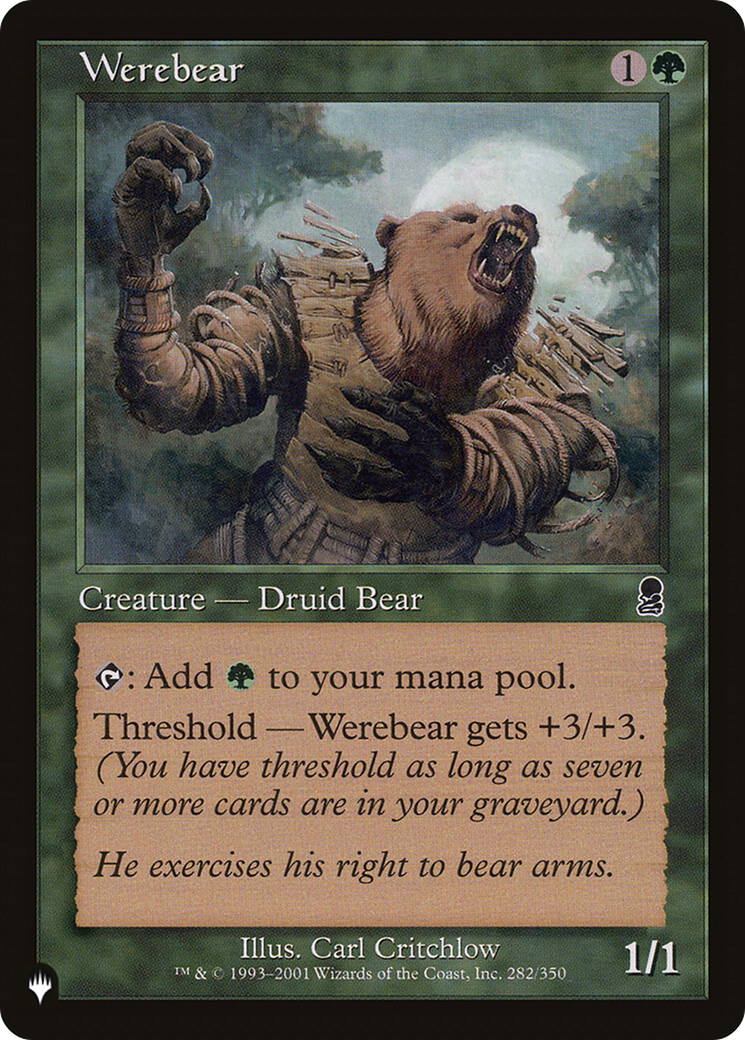 Werebear [The List] | Deep Dive Games St. Marys