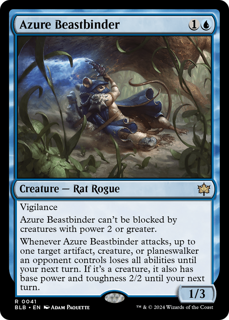 Azure Beastbinder [Bloomburrow] | Deep Dive Games St. Marys