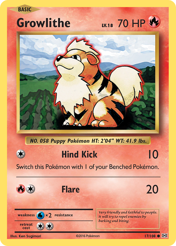 Growlithe (17/108) [XY: Evolutions] | Deep Dive Games St. Marys