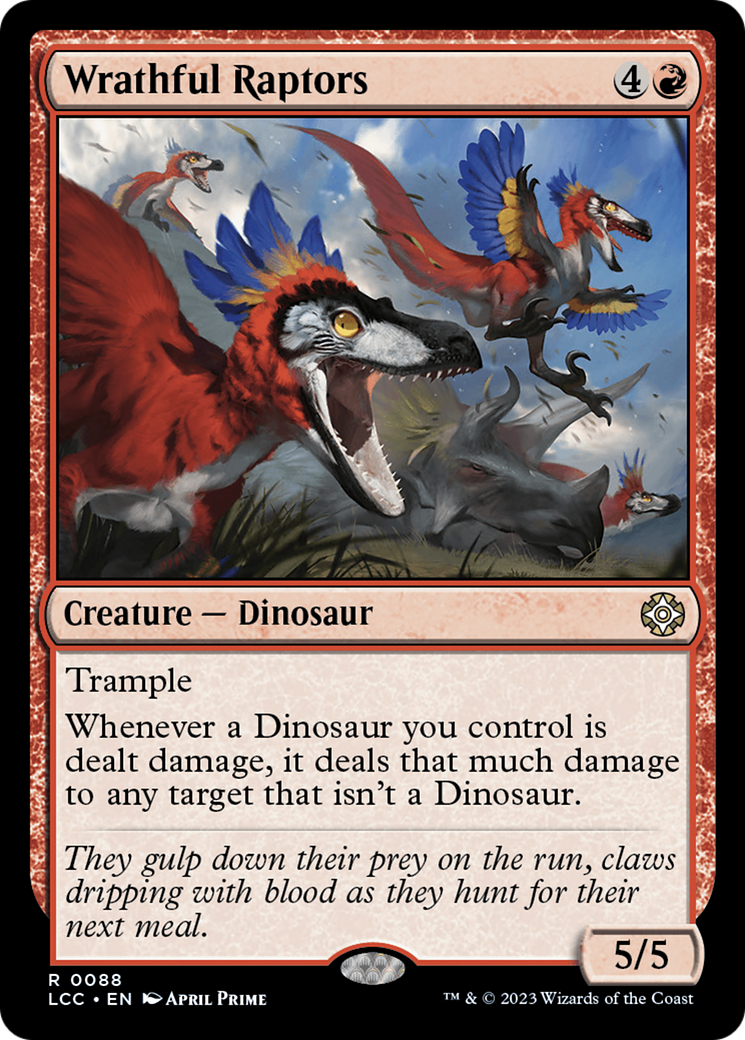 Wrathful Raptors [The Lost Caverns of Ixalan Commander] | Deep Dive Games St. Marys