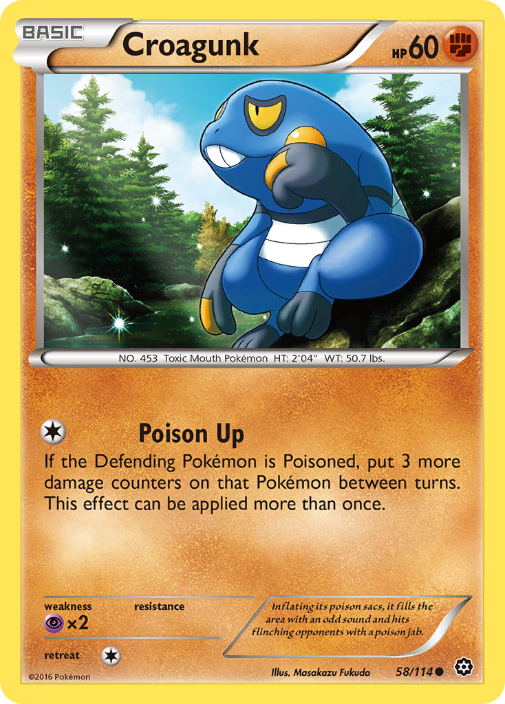 Croagunk (58/114) [XY: Steam Siege] | Deep Dive Games St. Marys