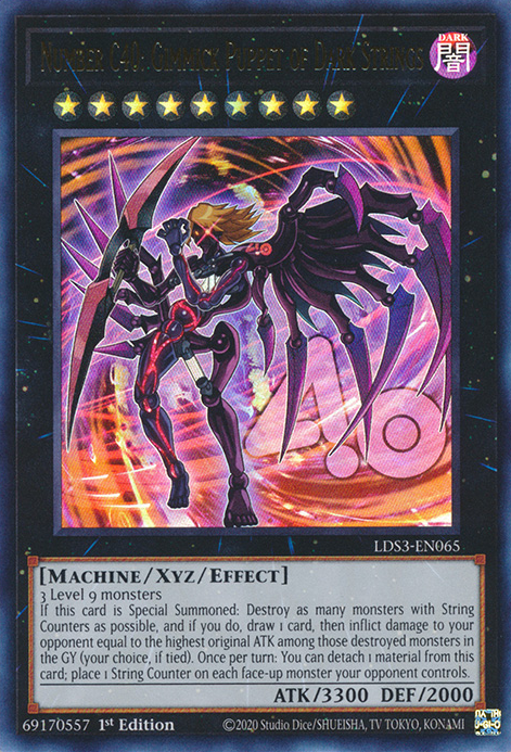 Number C40: Gimmick Puppet of Dark Strings [LDS3-EN065] Ultra Rare | Deep Dive Games St. Marys