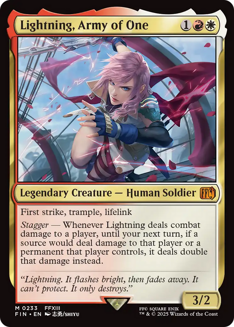 Lightning, Army of One [FINAL FANTASY] | Deep Dive Games St. Marys