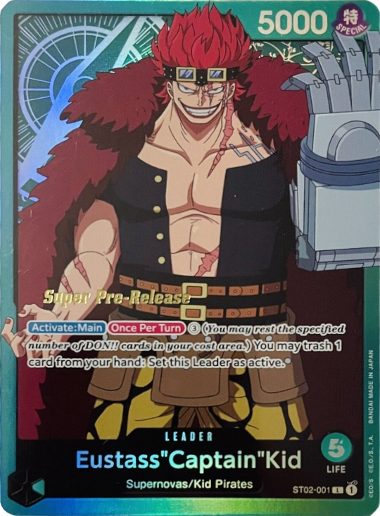 Eustass"Captain"Kid (001) [Super Pre-Release Starter Deck: Worst Generation] | Deep Dive Games St. Marys