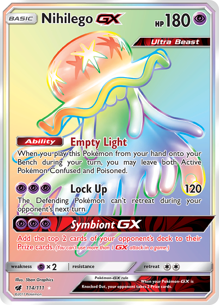 Nihilego GX (114/111) [Sun & Moon: Crimson Invasion] | Deep Dive Games St. Marys