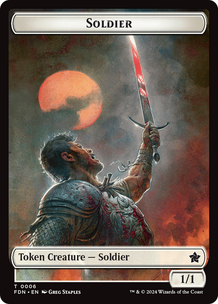 Rabbit // Soldier Double-Sided Token [Foundations Tokens] | Deep Dive Games St. Marys