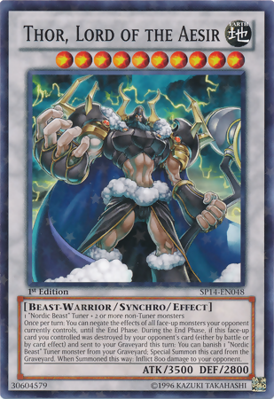 Thor, Lord of the Aesir [SP14-EN048] Starfoil Rare | Deep Dive Games St. Marys