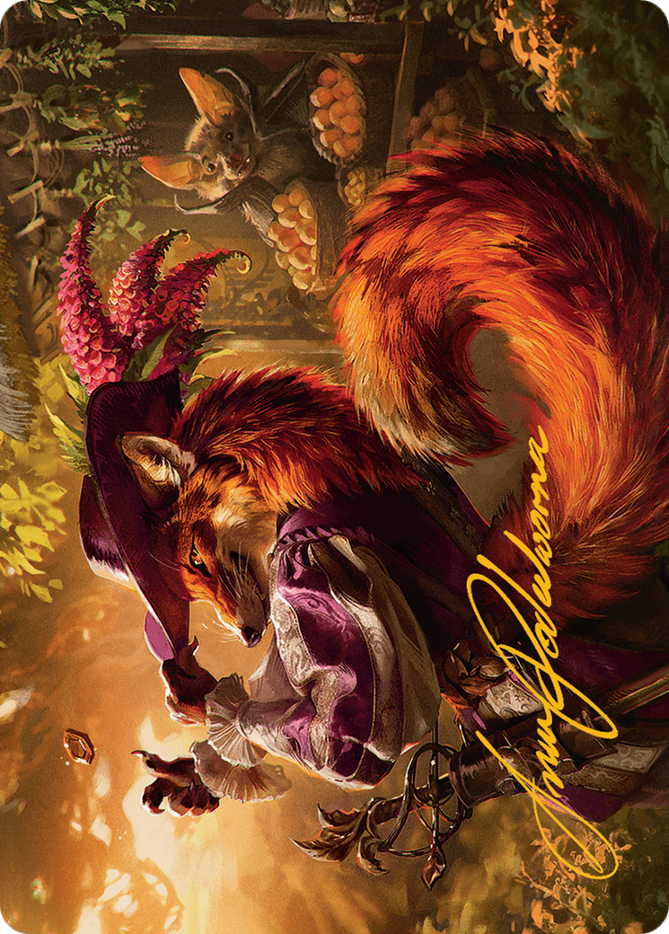 Mr. Foxglove Art Card (Gold-Stamped Signature) [Bloomburrow Art Series] | Deep Dive Games St. Marys