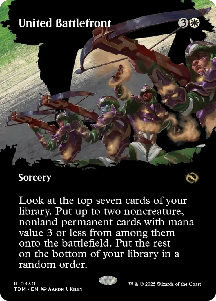 United Battlefront (Borderless) [Tarkir: Dragonstorm] | Deep Dive Games St. Marys