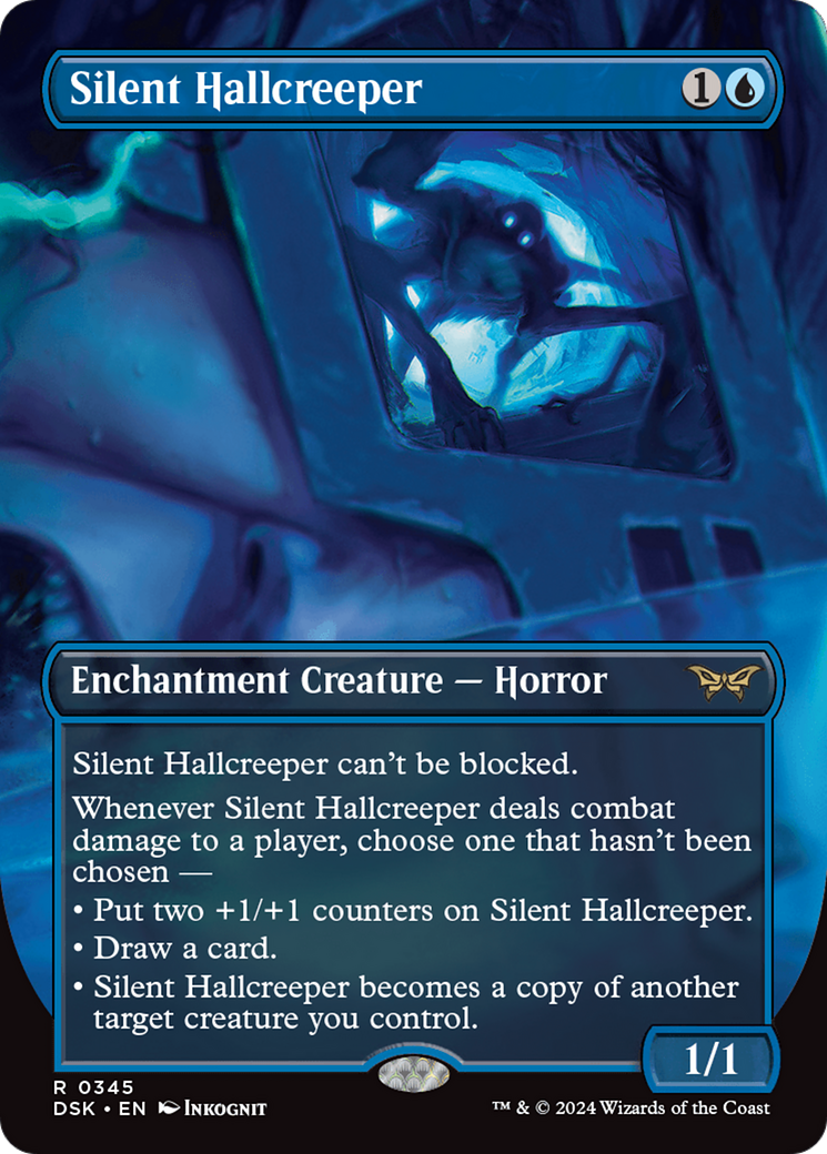 Silent Hallcreeper (Borderless) [Duskmourn: House of Horror] | Deep Dive Games St. Marys