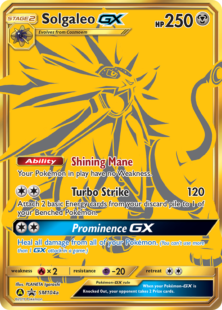 Solgaleo GX (SM104a) [Sun & Moon: Black Star Promos] | Deep Dive Games St. Marys