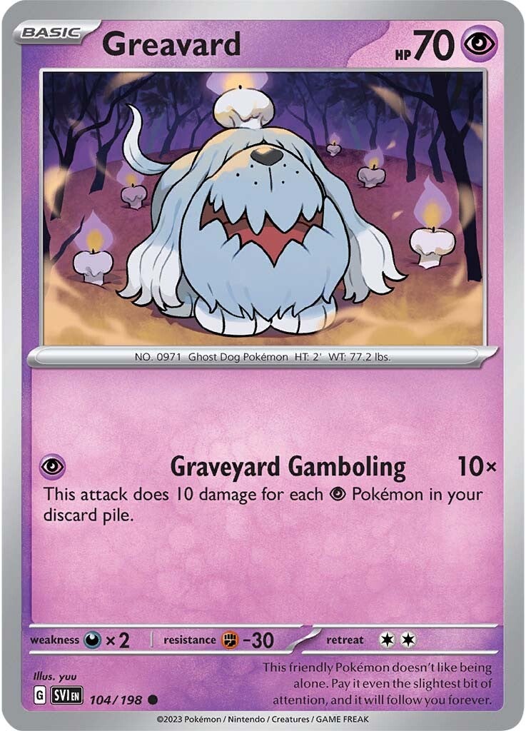 Greavard (104/198) [Scarlet & Violet: Base Set] | Deep Dive Games St. Marys