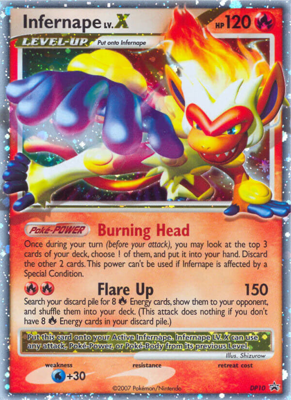 Infernape LV.X (DP10) [Diamond & Pearl: Black Star Promos] | Deep Dive Games St. Marys