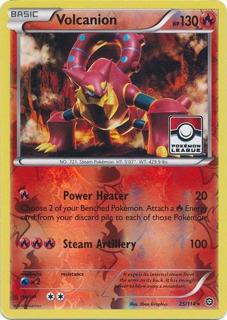 Volcanion (25/114) (League Promo) [XY: Steam Siege] | Deep Dive Games St. Marys