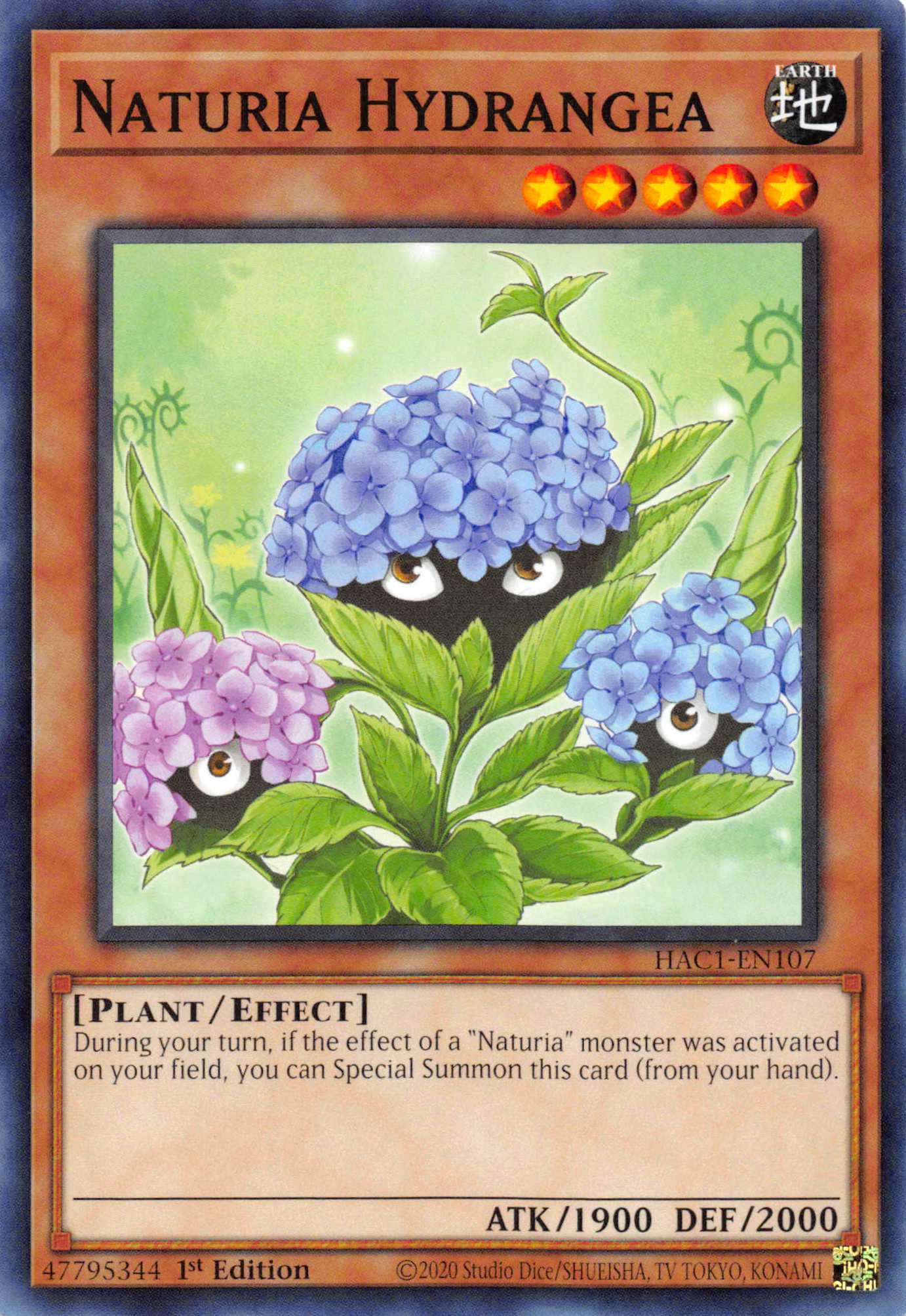 Naturia Hydrangea [HAC1-EN107] Common | Deep Dive Games St. Marys