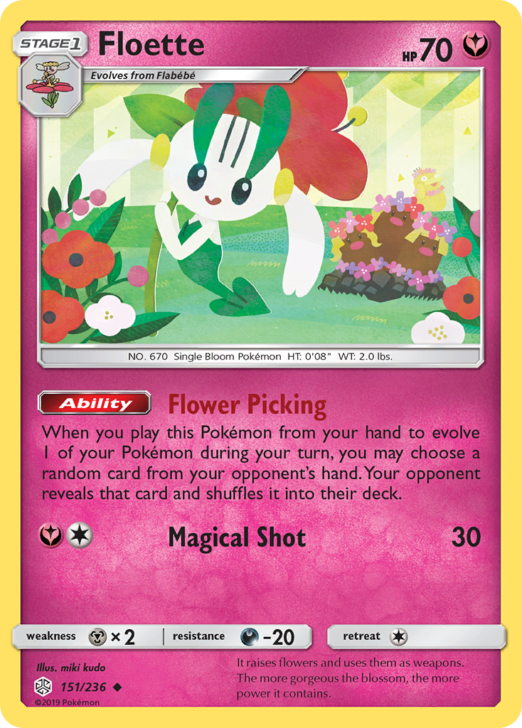 Floette (151/236) [Sun & Moon: Cosmic Eclipse] | Deep Dive Games St. Marys