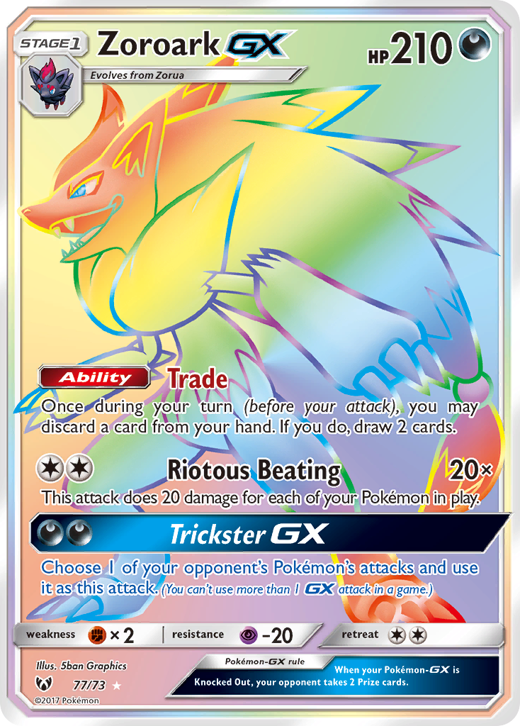 Zoroark GX (77/73) [Sun & Moon: Shining Legends] | Deep Dive Games St. Marys