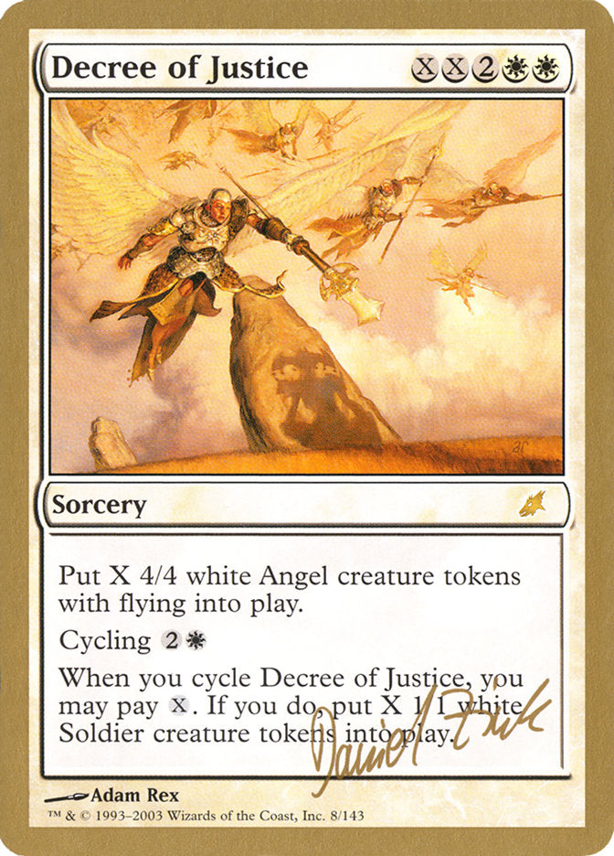 Decree of Justice (Daniel Zink) [World Championship Decks 2003] | Deep Dive Games St. Marys